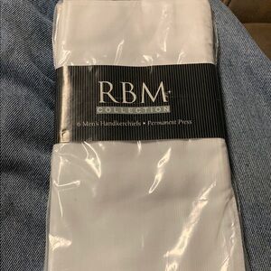 White Handkerchiefs- 6 pack- brand new